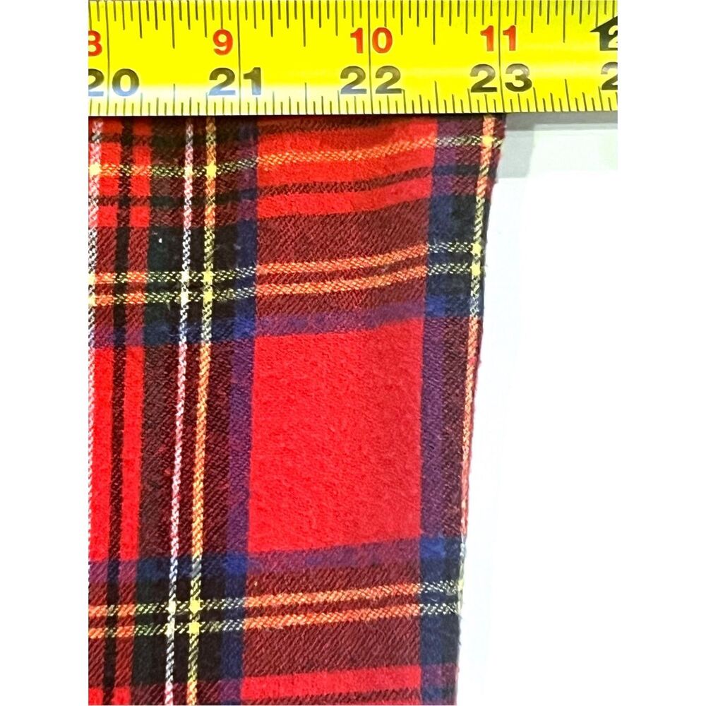 L.L Bean Men’s Red and Green Casual Button-Down Flannel Shirt Size L - Picture 5 of 5